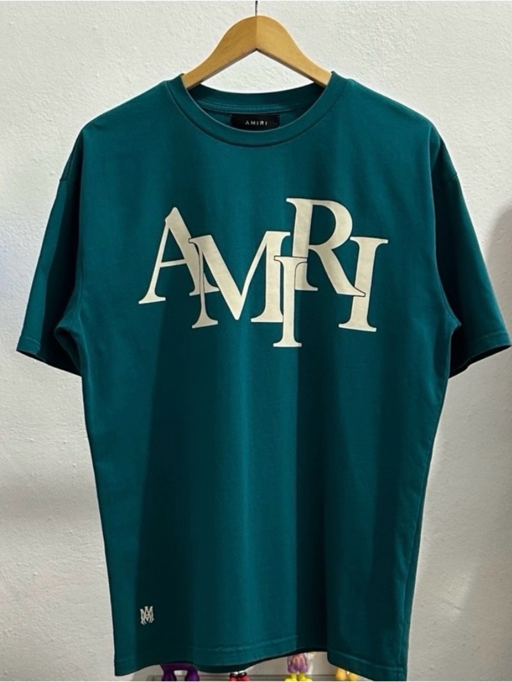 AMIRI STAGGERED LOGO T-SHIRT SIZE M
